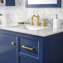 Load image into Gallery viewer, Legion Furniture Vanity Legion Furniture 36&quot; Blue Finish Sink Vanity Cabinet With Carrara White Top WLF2136-B