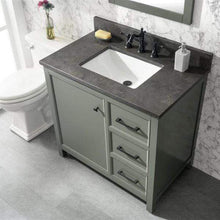 Load image into Gallery viewer, Legion Furniture Vanity Legion Furniture 36&quot; Pewter Green Finish Sink Vanity Cabinet With Blue Limestone Top WLF2136-PG