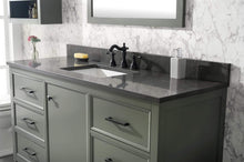 Load image into Gallery viewer, Legion Furniture Vanity Legion Furniture 60&quot; Pewter Green Finish Single Sink Vanity Cabinet With Blue Limestone Top WLF2160S-PG