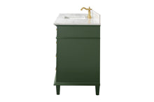 Load image into Gallery viewer, Legion Furniture Vanity Legion Furniture 60&quot; Vogue Green Finish Single Sink Vanity Cabinet With Carrara White Top WLF2260S-VG