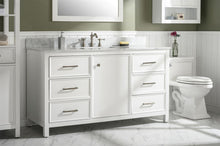 Load image into Gallery viewer, Legion Furniture Vanity Legion Furniture 60&quot; White Finish Single Sink Vanity Cabinet With Carrara White Top WLF2160S-W
