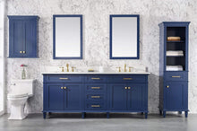 Load image into Gallery viewer, Legion Furniture Vanity Legion Furniture 80&quot; Blue Double Sink Vanity Cabinet With Carrara White Quarts Top WLF2280-CW-QZ WLF2280-B