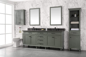 Legion Furniture Vanity Legion Furniture 80" Pewter Green Double Single Sink Vanity Cabinet With Blue Lime Stone Quartz Top WLF2280-BS-QZ WLF2280-PG