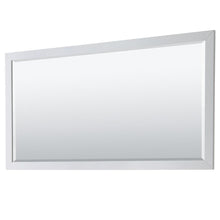 Load image into Gallery viewer, Sinks and Vanities Wyndham Collection WCV252580DWGCMUNSM70 Daria 80 Inch Double Bathroom Vanity in White, White Carrara Marble Countertop, Undermount Square Sinks, 70 Inch Mirror, Brushed Gold Trim