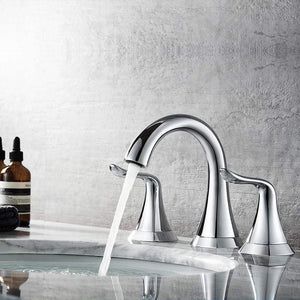 Vinnova Bathroom Faucets Vinnova Beverly Two-Handle 8-Inch Widespread Bathroom Faucet