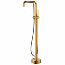 Load image into Gallery viewer, Vinnova Bathroom Faucets Vinnova Delara Freestanding Chrome Tub Faucet with Hand Shower