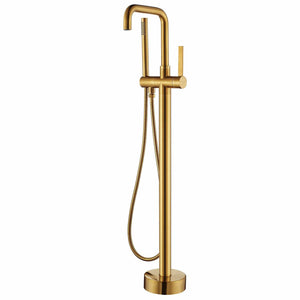 Vinnova Bathroom Faucets Vinnova Delara Freestanding Chrome Tub Faucet with Hand Shower