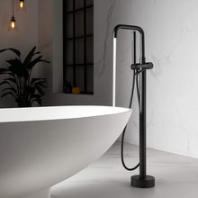 Load image into Gallery viewer, Vinnova Bathroom Faucets Vinnova Delara Freestanding Chrome Tub Faucet with Hand Shower