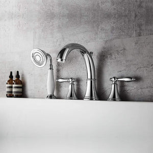 Vinnova Bathroom Faucets Vinnova Julius Roman Tub Faucet with Hand-Held Shower