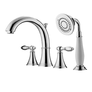 Vinnova Bathroom Faucets Vinnova Julius Roman Tub Faucet with Hand-Held Shower