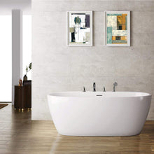 Load image into Gallery viewer, Vinnova Bathtub Vinnova Everly 59&quot; x 31.5&quot; Soaking Bathtub