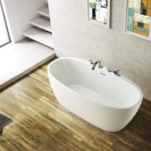 Load image into Gallery viewer, Vinnova Bathtub Vinnova Everly 59&quot; x 31.5&quot; Soaking Bathtub