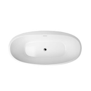 Vinnova Bathtub Vinnova Everly 59" x 31.5" Soaking Bathtub