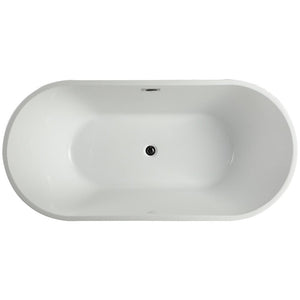 Vinnova Bathtub Vinnova Lumina 59" x 29.5" Soaking Bathtub