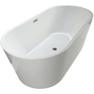 Vinnova Bathtub Vinnova Lumina 59" x 29.5" Soaking Bathtub