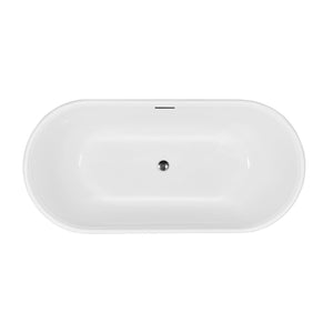 Vinnova Bathtub Vinnova Nuoro 59" x 31.5" Soaking Bathtub **NEW**
