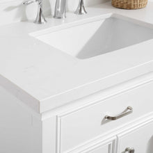 Load image into Gallery viewer, Vinnova Vanity Charlotte 60&quot; Double Vanity in White with Carrara Quartz Stone Top  Without Mirror