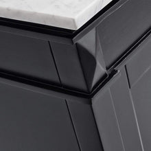 Load image into Gallery viewer, Vinnova Vanity Vinnova Catania 36&quot; Vanity in Espresso with Carrara White Marble Countertop With Mirror