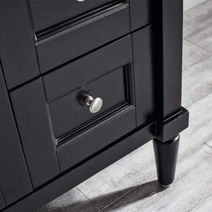 Vinnova Vanity Vinnova Catania 36" Vanity in Espresso with Carrara White Marble Countertop With Mirror