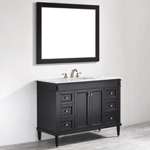 Load image into Gallery viewer, Vinnova Vanity Vinnova Catania 48&quot; Vanity in Espresso with Carrara White Marble Countertop With Mirror