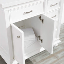 Load image into Gallery viewer, Vinnova Vanity Vinnova Charlotte 36&quot; Vanity in White with Carrara Quartz Stone Top With Mirror