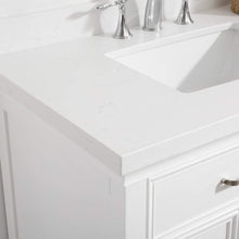 Load image into Gallery viewer, Vinnova Vanity Vinnova Charlotte 36&quot; Vanity in White with Carrara Quartz Stone Top With Mirror