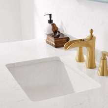 Load image into Gallery viewer, Vinnova Vanity Vinnova Charlotte 48&quot; Vanity in Finnish Green with Carrara White Composite Stone Countertop With Mirror