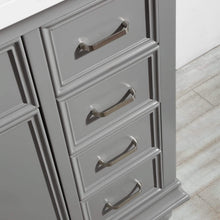 Load image into Gallery viewer, Vinnova Vanity Vinnova Charlotte 48&quot; Vanity in Grey with Carrara Quartz Stone Top  Without Mirror