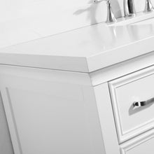 Load image into Gallery viewer, Vinnova Vanity Vinnova Charlotte 48&quot; Vanity in White with Carrara Quartz Stone Top  Without Mirror