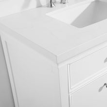 Load image into Gallery viewer, Vinnova Vanity Vinnova Charlotte 60&quot; Double Vanity in White with Carrara Quartz Stone Top With Mirror