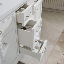 Load image into Gallery viewer, Vinnova Vanity Vinnova Charlotte 72&quot; Double Vanity in White with Carrara Quartz Stone Top Without Mirror