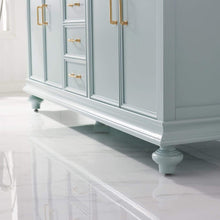 Load image into Gallery viewer, Vinnova Vanity Vinnova Charlotte 72&quot; Vanity in Finnish Green with Carrara White Composite Stone Countertop With Mirror