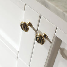 Load image into Gallery viewer, Vinnova Vanity Vinnova Florence 60&quot; Vanity in White with Carrara White Marble Countertop With Mirror