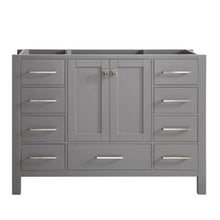Load image into Gallery viewer, Vinnova Vanity Vinnova Gela 48&quot; Single Vanity in Grey with Carrara White Marble Countertop Without Mirror