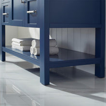 Load image into Gallery viewer, Vinnova Vanity Vinnova Grayson 48&quot; Single Vanity in Jewelry Blue and Composite Carrara White Stone Countertop Without Mirror
