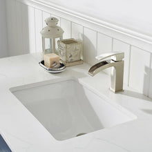Load image into Gallery viewer, Vinnova Vanity Vinnova Grayson 48&quot; Single Vanity in Jewelry Blue and Composite Carrara White Stone Countertop Without Mirror