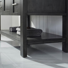 Load image into Gallery viewer, Vinnova Vanity Vinnova Grayson 48&quot; Single Vanity in Rust Black and Composite Carrara White Stone Countertop Without Mirror