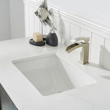 Load image into Gallery viewer, Vinnova Vanity Vinnova Grayson 48&quot; Single Vanity in Rust Black and Composite Carrara White Stone Countertop Without Mirror