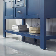 Load image into Gallery viewer, Vinnova Vanity Vinnova Grayson 60&quot; Double Vanity in Jewelry Blue and Composite Carrara White Stone Countertop With Mirror