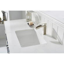 Load image into Gallery viewer, Vinnova Vanity Vinnova Grayson 60&quot; Single Vanity in Jewelry Blue and Composite Carrara White Stone Countertop Without Mirror