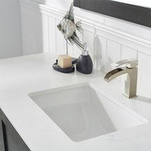Load image into Gallery viewer, Vinnova Vanity Vinnova Grayson 60&quot; Single Vanity in Rust Black and Composite Carrara White Stone Countertop With Mirror