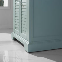Load image into Gallery viewer, Vinnova Vanity Vinnova Lorna 30&quot; Single Vanity in Finnish Green and Composite Carrara White Stone Countertop With Mirror