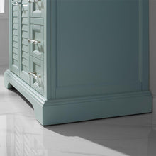 Load image into Gallery viewer, Vinnova Vanity Vinnova Lorna 36&quot; Single Vanity in Finnish Green and Composite Carrara White Stone Countertop Without Mirror