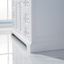 Load image into Gallery viewer, Vinnova Vanity Vinnova Lorna 48&quot; Single Vanity in White and Composite Carrara White Stone Countertop With Mirror