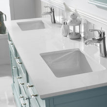 Load image into Gallery viewer, Vinnova Vanity Vinnova Lorna 72&quot; Double Vanity in Finnish Green and Composite Carrara White Stone Countertop With Mirror