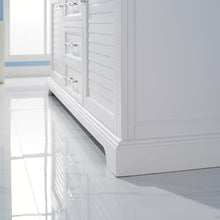 Load image into Gallery viewer, Vinnova Vanity Vinnova Lorna 72&quot; Double Vanity in White and Composite Carrara White Stone Countertop With Mirror