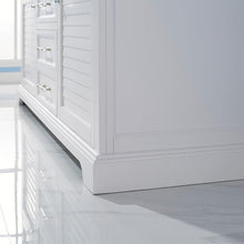 Load image into Gallery viewer, Vinnova Vanity Vinnova Lorna 72&quot; Double Vanity in White and Composite Carrara White Stone Countertop Without Mirror