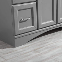 Load image into Gallery viewer, Vinnova Vanity Vinnova Naples 48&quot; Vanity in Grey with Carrara White Marble Countertop Without Mirror