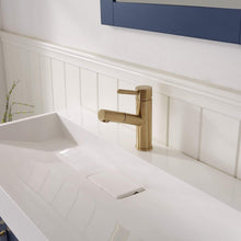 Load image into Gallery viewer, Vinnova Vanity Vinnova Pavia 36” Single Vanity in Royal Blue with Acrylic under-mount Sink With Mirror