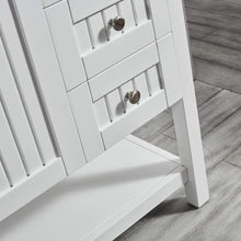 Load image into Gallery viewer, Vinnova Vanity Vinnova Pavia 36” Single Vanity in White with Acrylic under-mount Sink With Mirror